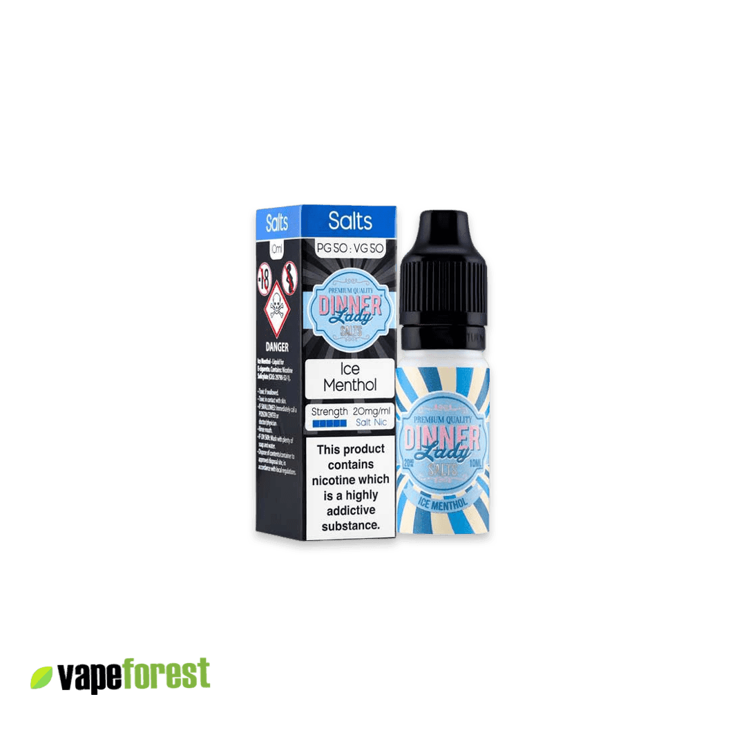 Dinner Lady Nic Salts E-Liquid Ice Menthol