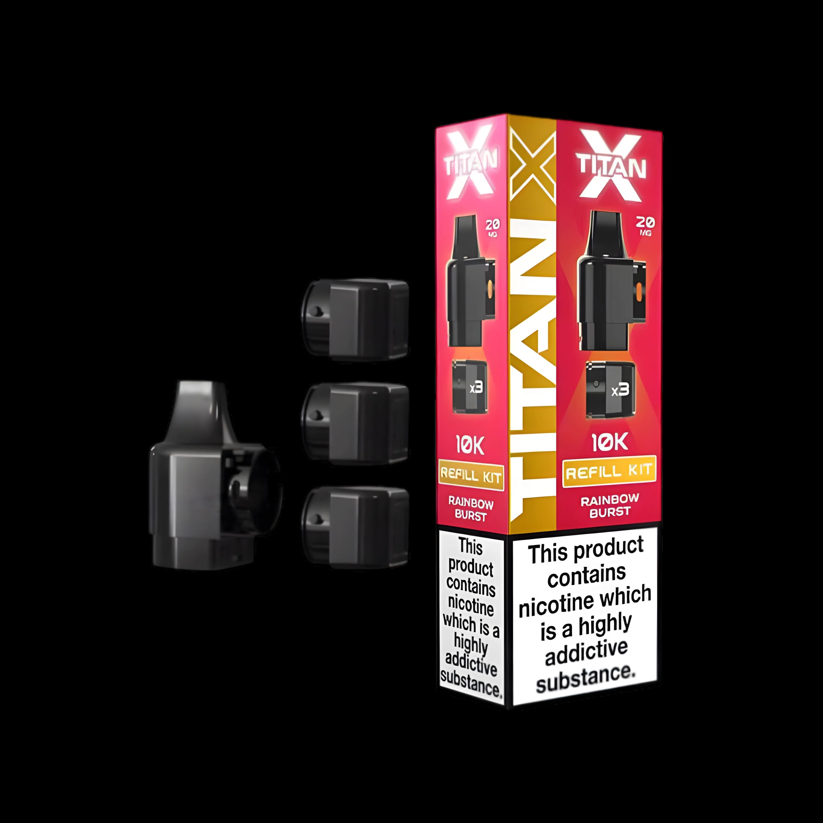 Titan X 10K Prefilled Pods - Rainbow Burst