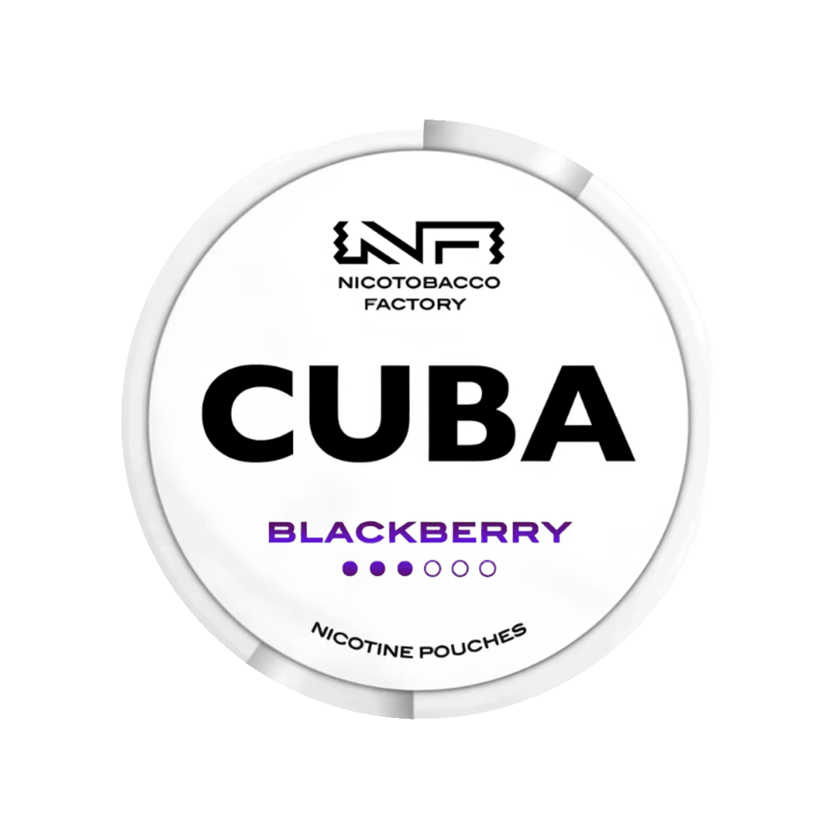 Cuba Blackberry Nicotine Pouches tin, 16mg slim pouches