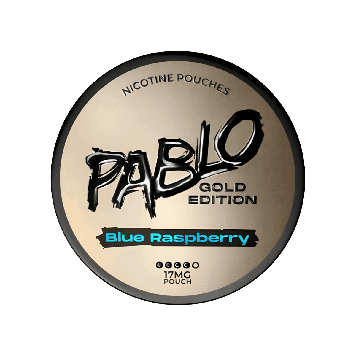 Pablo Gold Edition Blue Raspberry Nicotine Pouches tin, 17mg slim pouches
