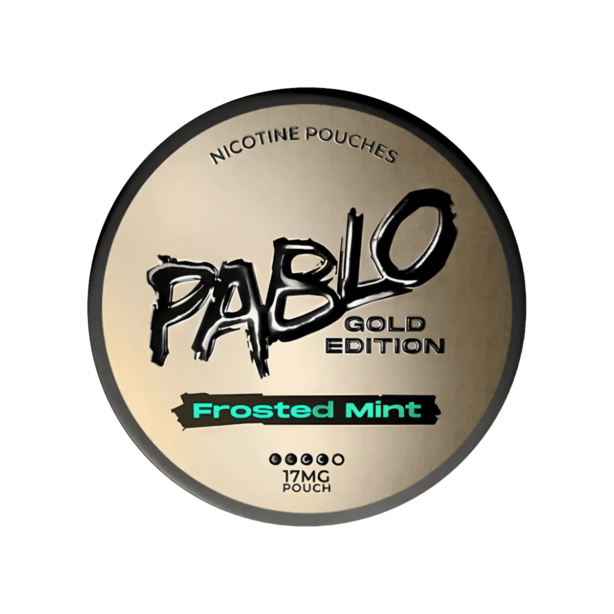 Pablo Gold Edition Frosted Mint Nicotine Pouches tin, 17mg slim pouches