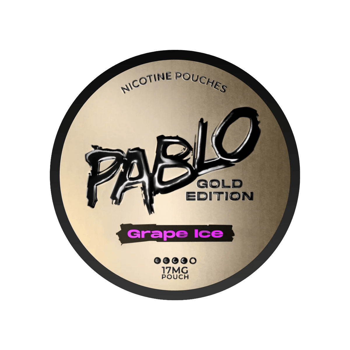 Pablo Gold Edition Grape Ice Nicotine Pouches tin, 17mg slim pouches