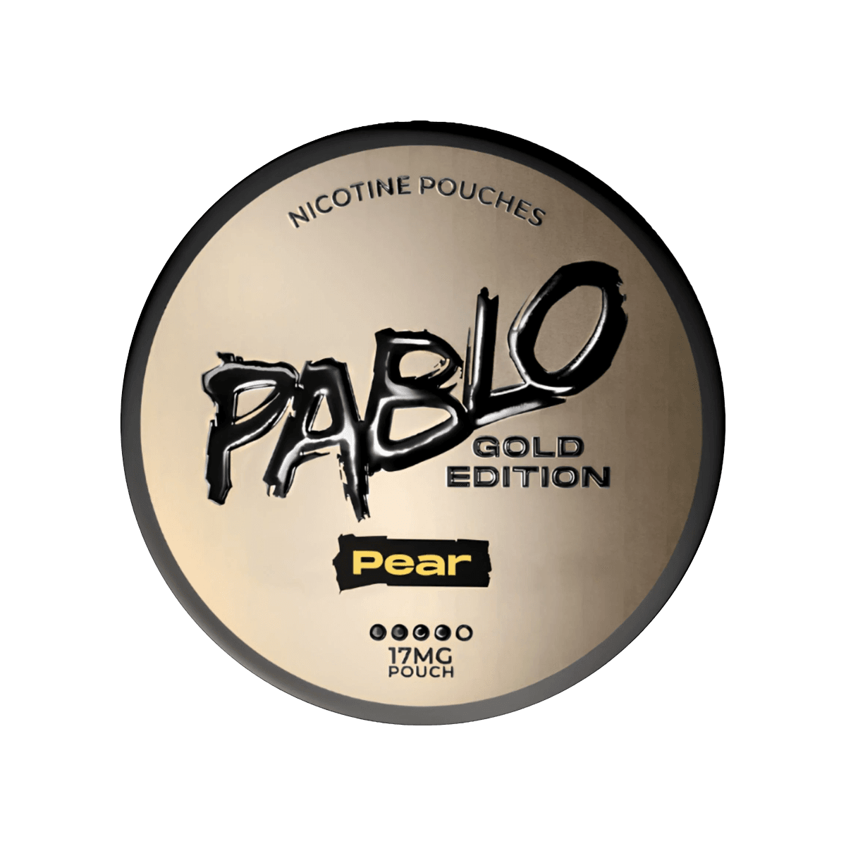Pablo Gold Edition Pear Nicotine Pouches tin, 17mg slim pouches