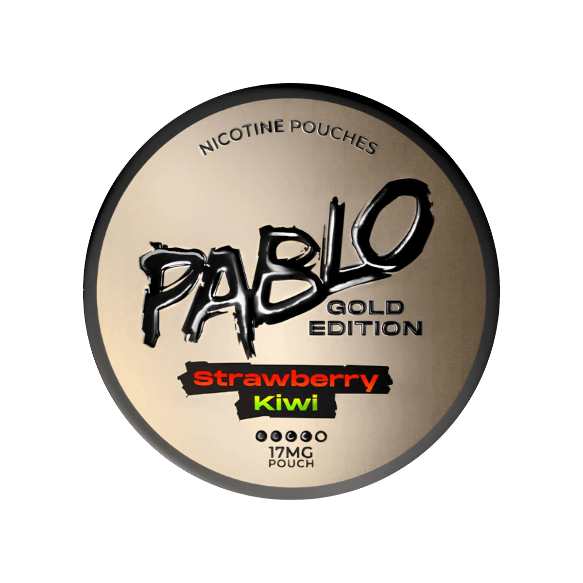 Pablo Gold Edition Strawberry Kiwi Nicotine Pouches tin, 17mg slim pouches