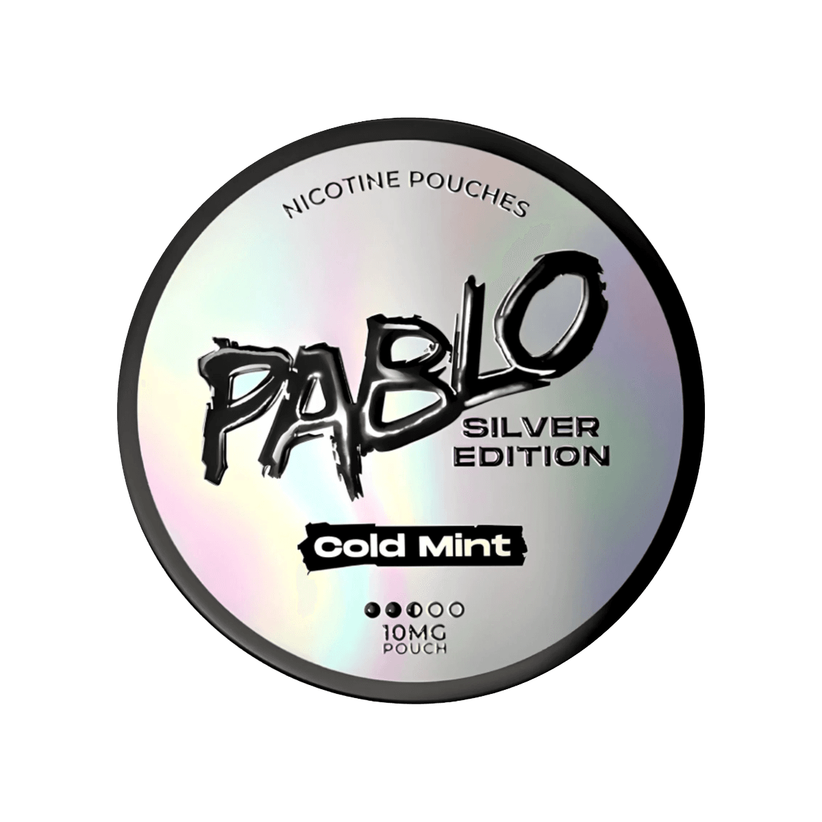 Pablo Silver Edition Cold Mint Nicotine Pouches tin, 10.15mg slim pouches