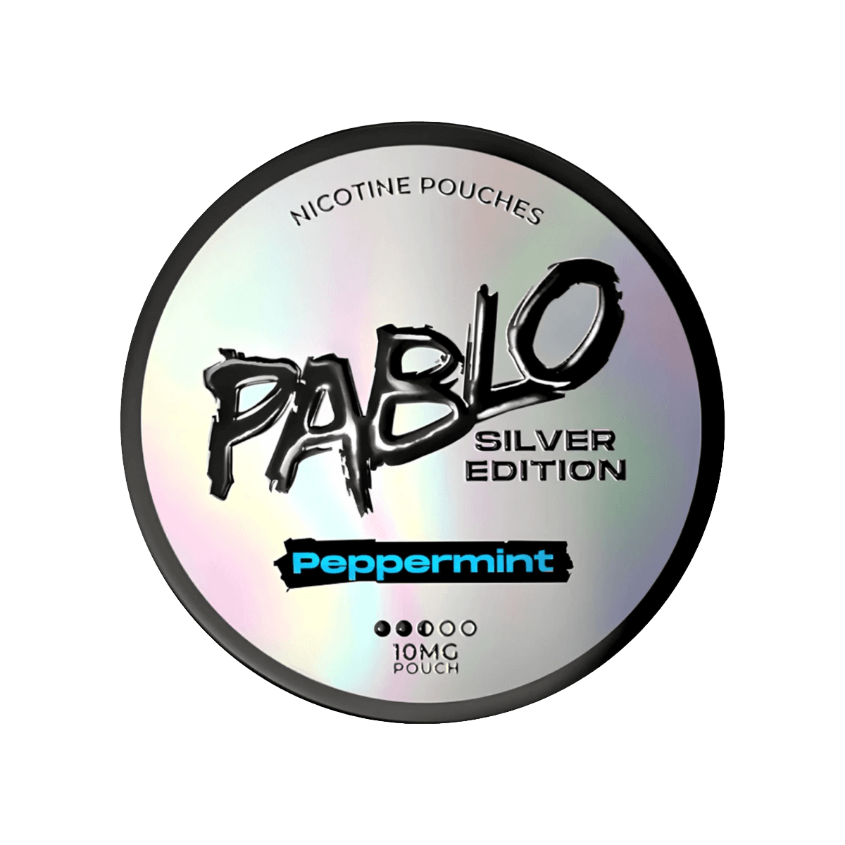 Pablo Silver Edition Peppermint Nicotine Pouches tin, 10.15mg slim pouches
