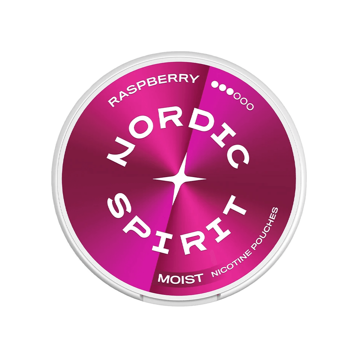 Raspberry Nicotine Pouches by Nordic Spirit tin