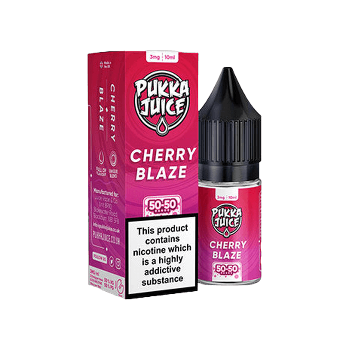 Cherry Blaze 50/50 E-Liquid by Pukka Juice