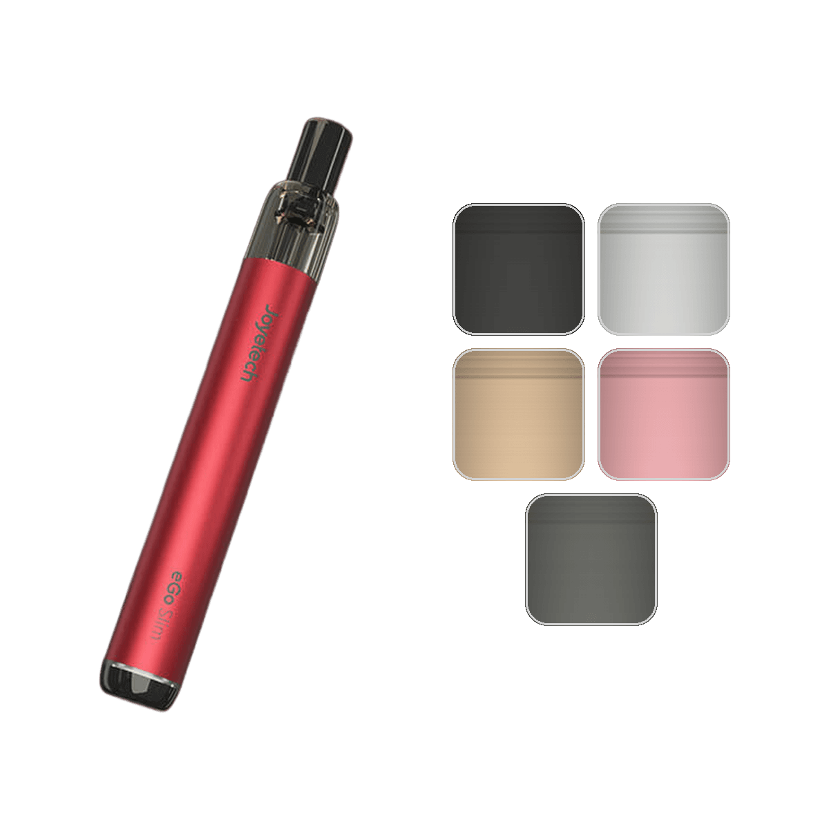 Joyetech eGo Slim Vape Kit in Red with colour swatches