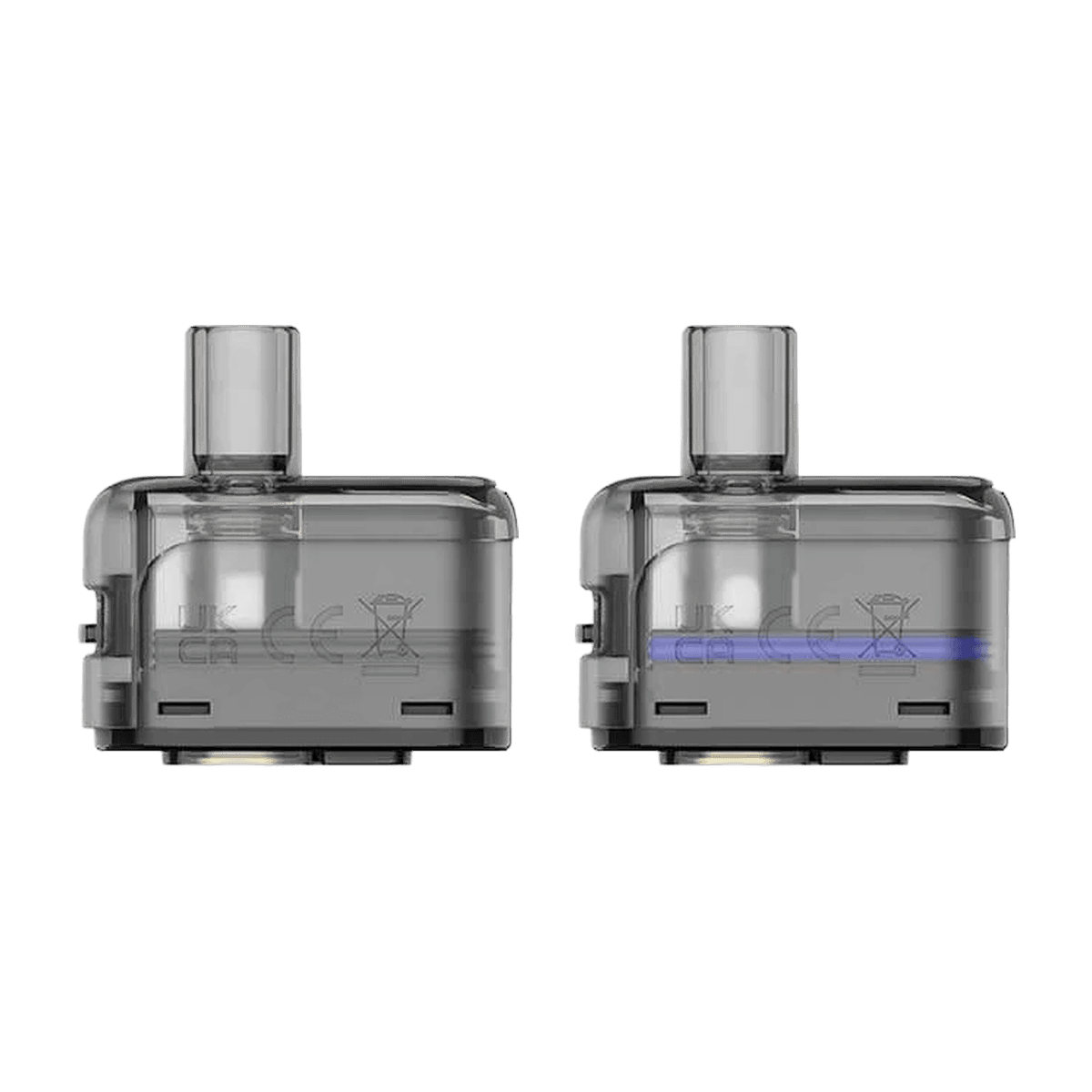 Innokin Coolfire P60 Replacement Pods showing the 0.4, 0.6 and 0.8 ohm built-in mesh coil pod variants