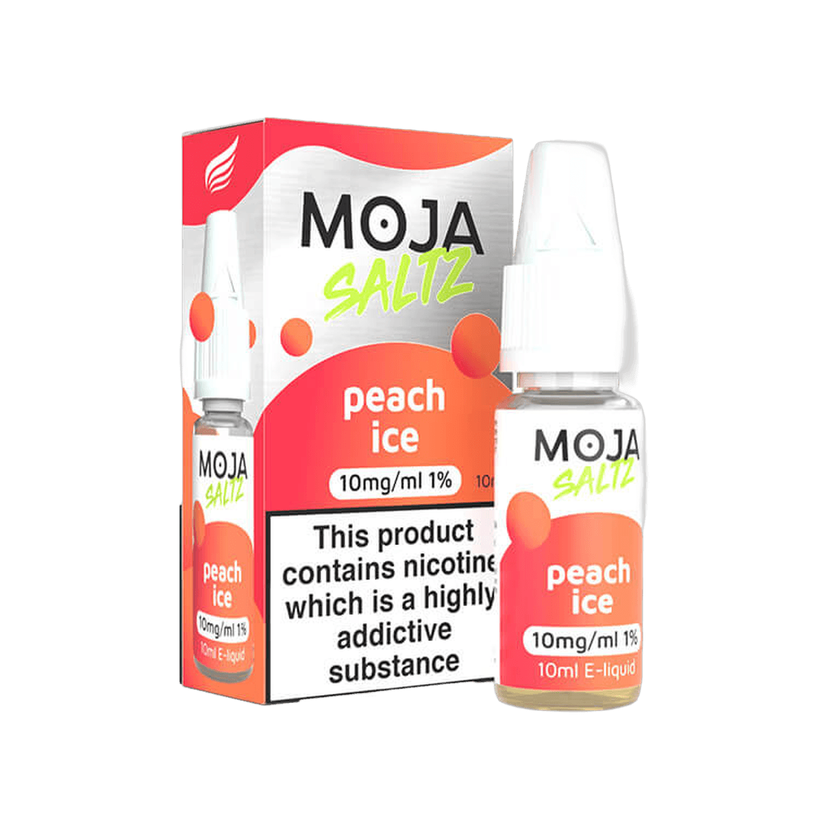 Peach Ice Nic Salt E-Liquid by Moja Saltz