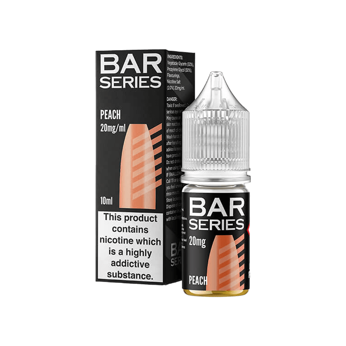 Peach Nic Salt E-Liquid by Bar Series