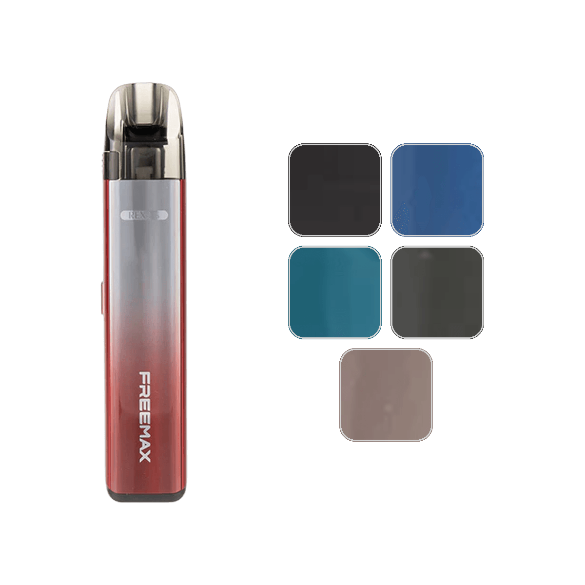 Freemax Rexa S Pod Kit in Red with body colour swatches