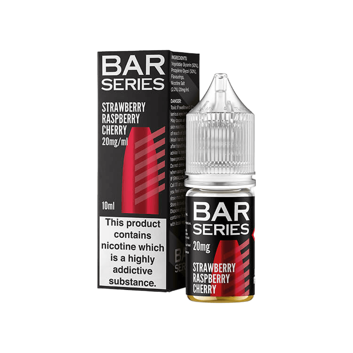 Strawberry Raspberry Cherry Nic Salt E-Liquid by Bar Series
