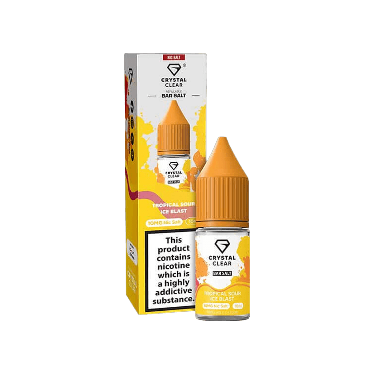 Tropical Sour Ice Blast Nic Salt E-Liquid by Crystal Clear