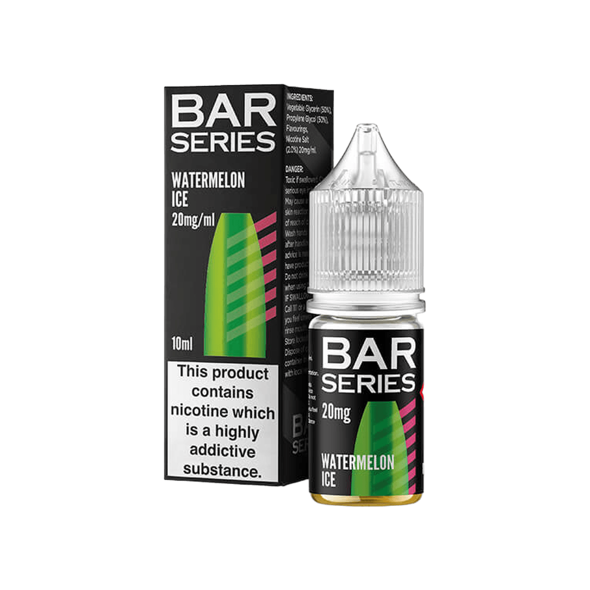 Watermelon Ice Nic Salt E-Liquid by Bar Series