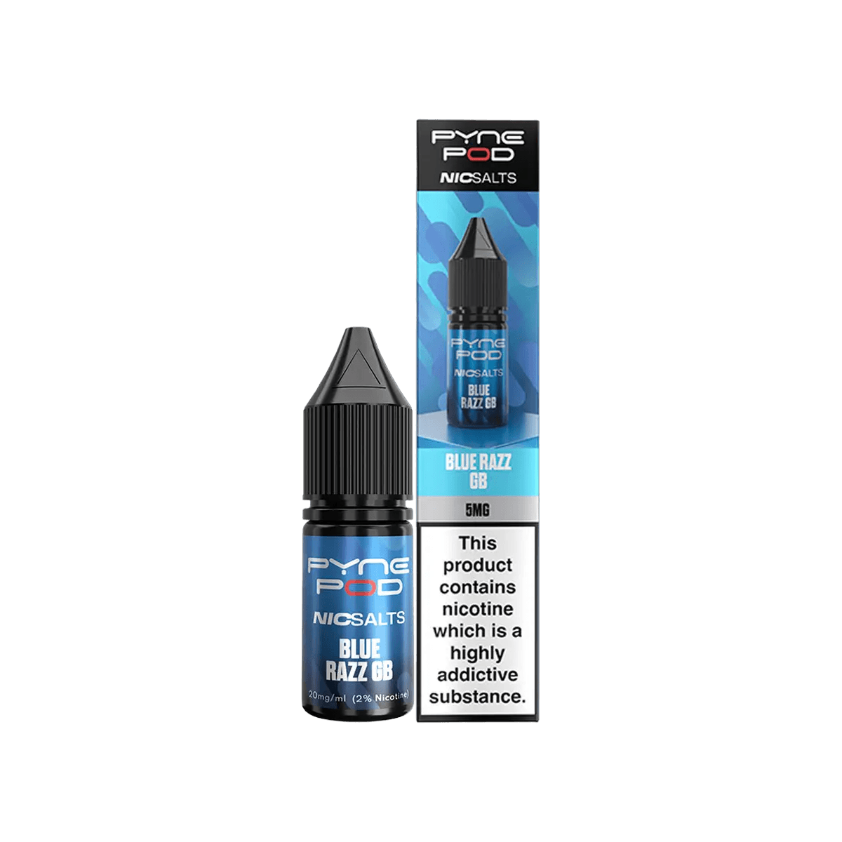 Blue Razz GB Nic Salt E-Liquid by Pyne Pod