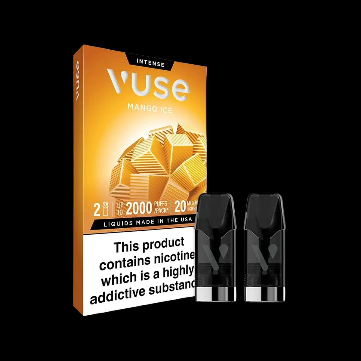 Vuse Pro Prefilled Pods, Mango Ice flavour shown