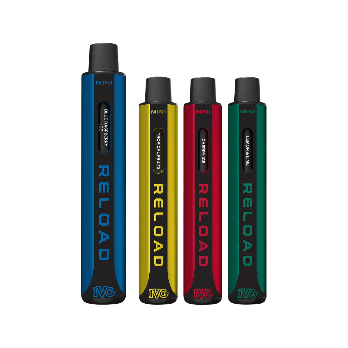 IVG Reload Mini Vape Kit in multiple flavour colourways