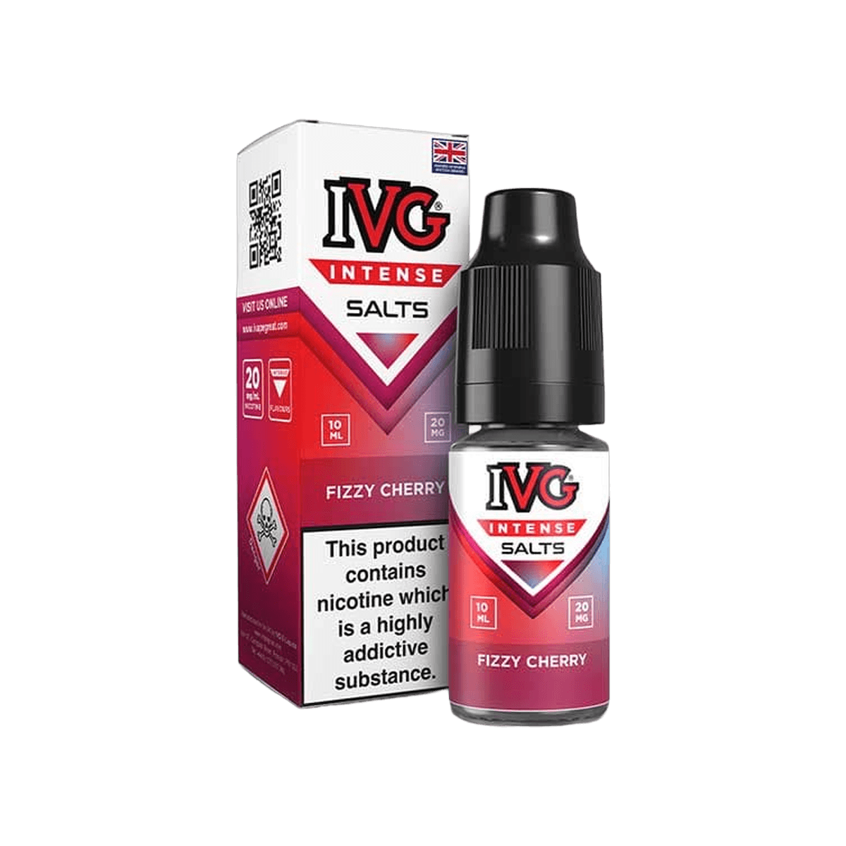 Fizzy Cherry E-Liquid by IVG Intense Salts 10ml bottle
