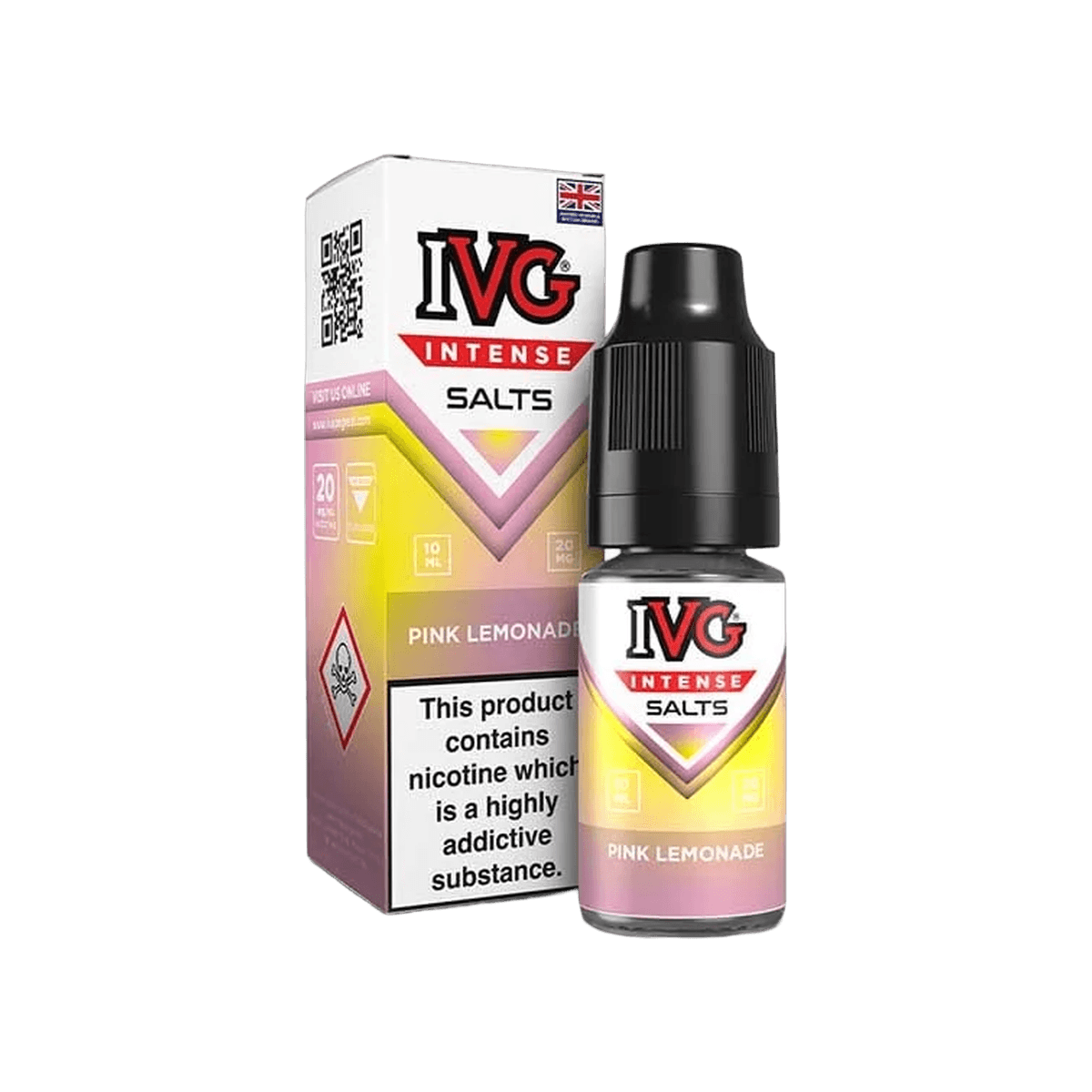Pink Lemonade E-Liquid by IVG Intense Salts 10ml bottle