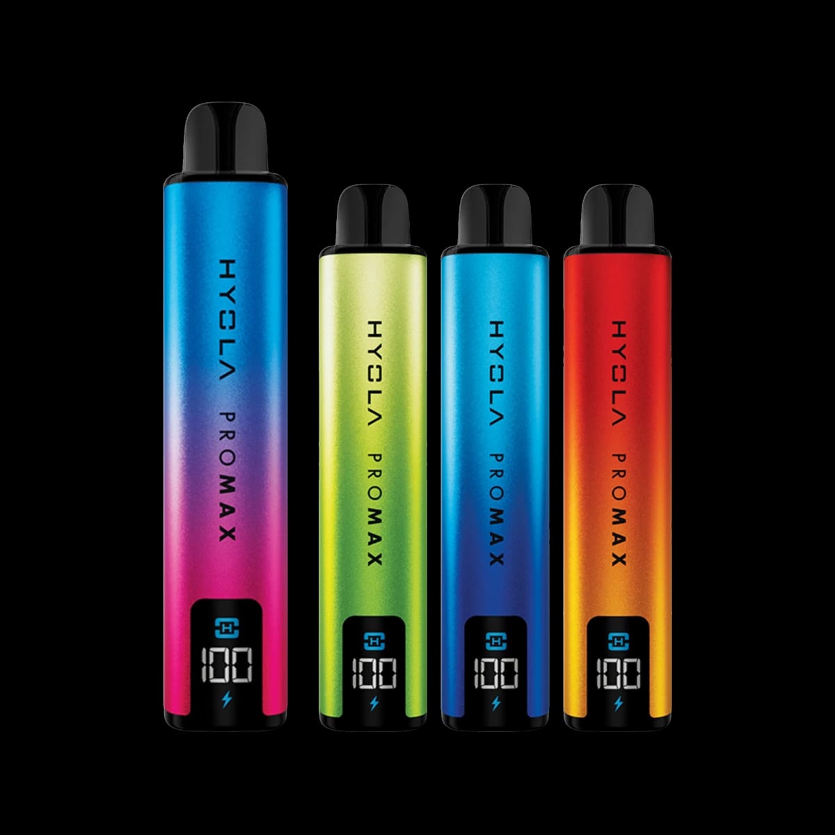 Hyola Pro Max 8K Vape Kit in Blueberry Raspberry, Lemon & Lime, Mad Blue and Pineapple Ice