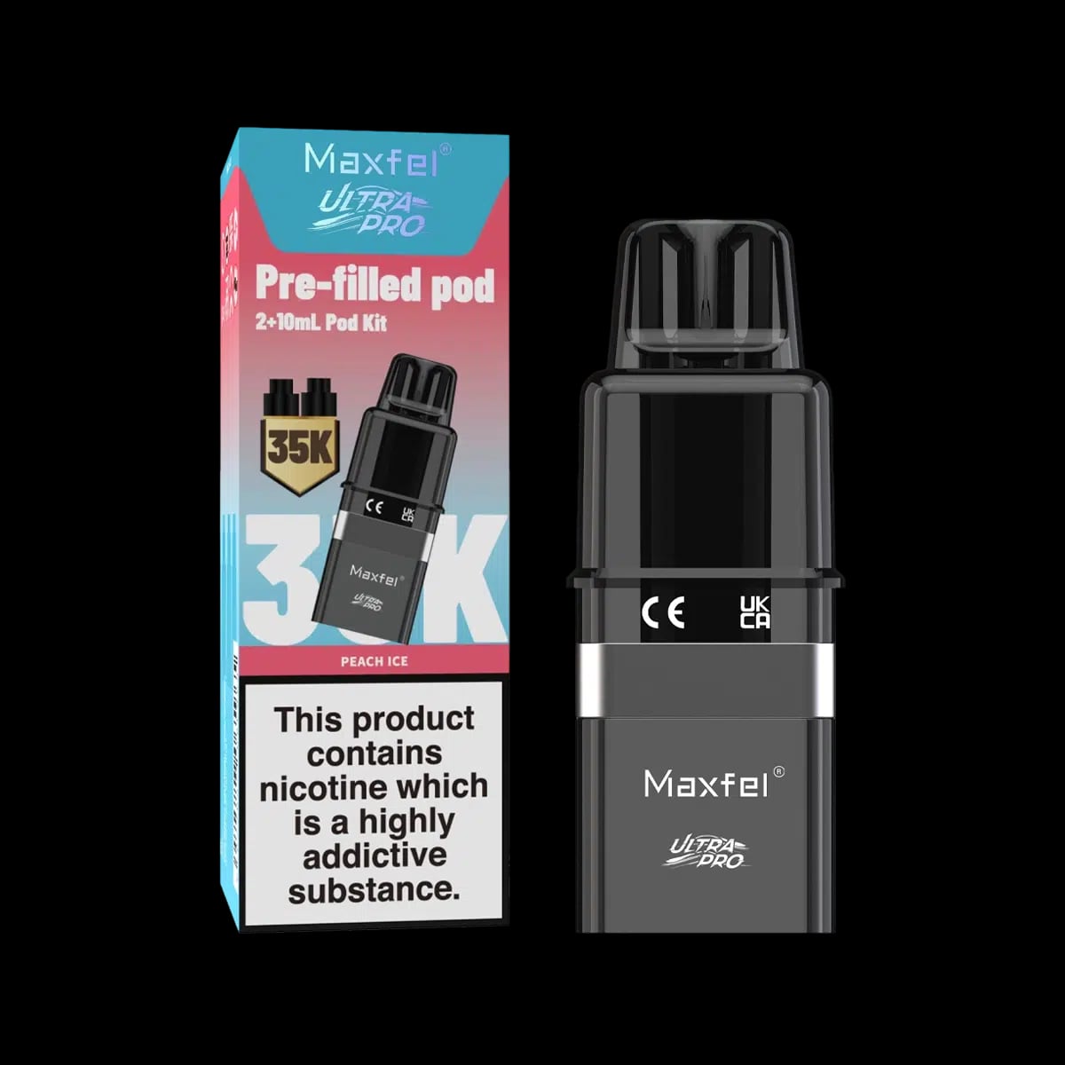 Maxfel Ultra Pro Prefilled Pod-Peach Ice