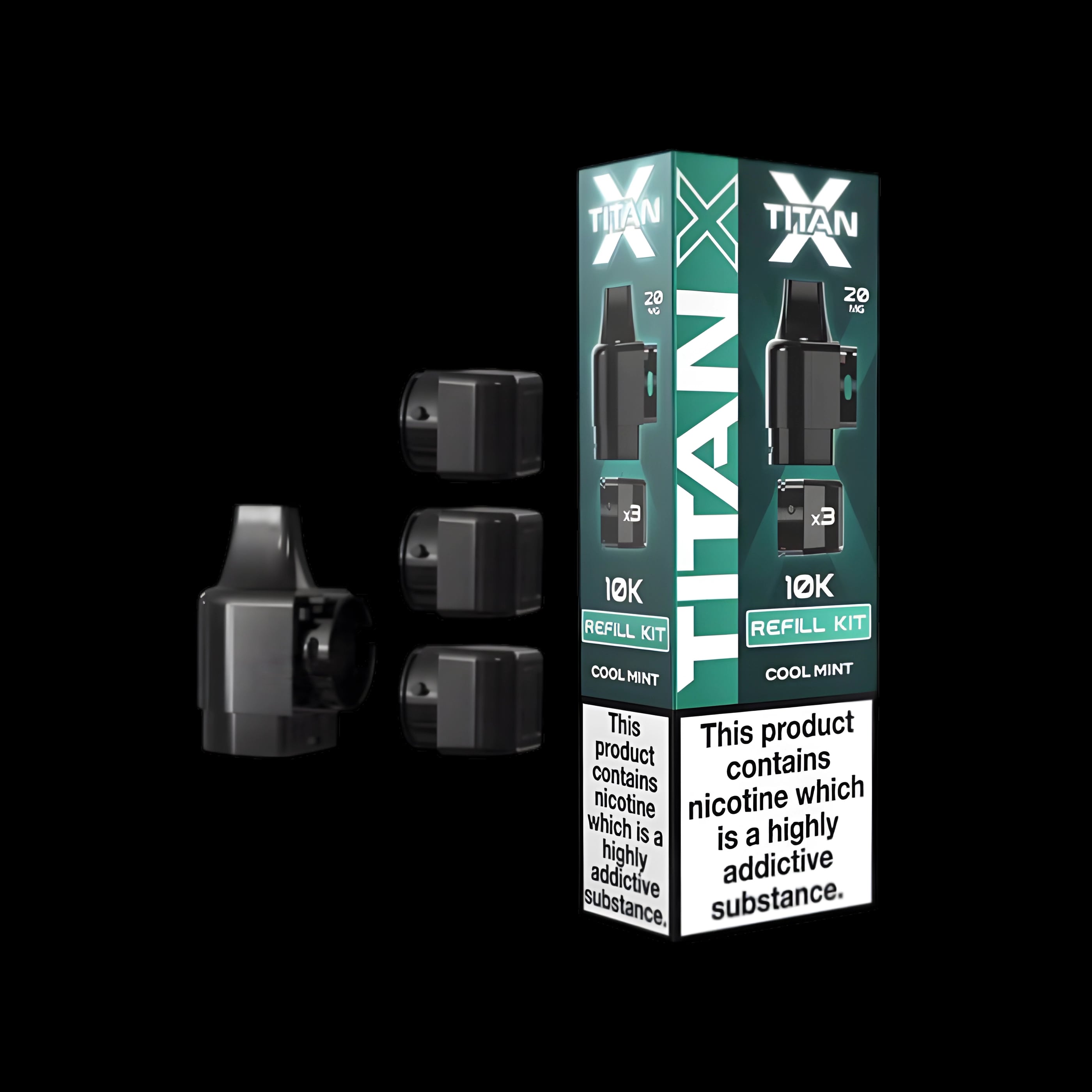 Titan X 10K Prefilled Pods - Cool Mint