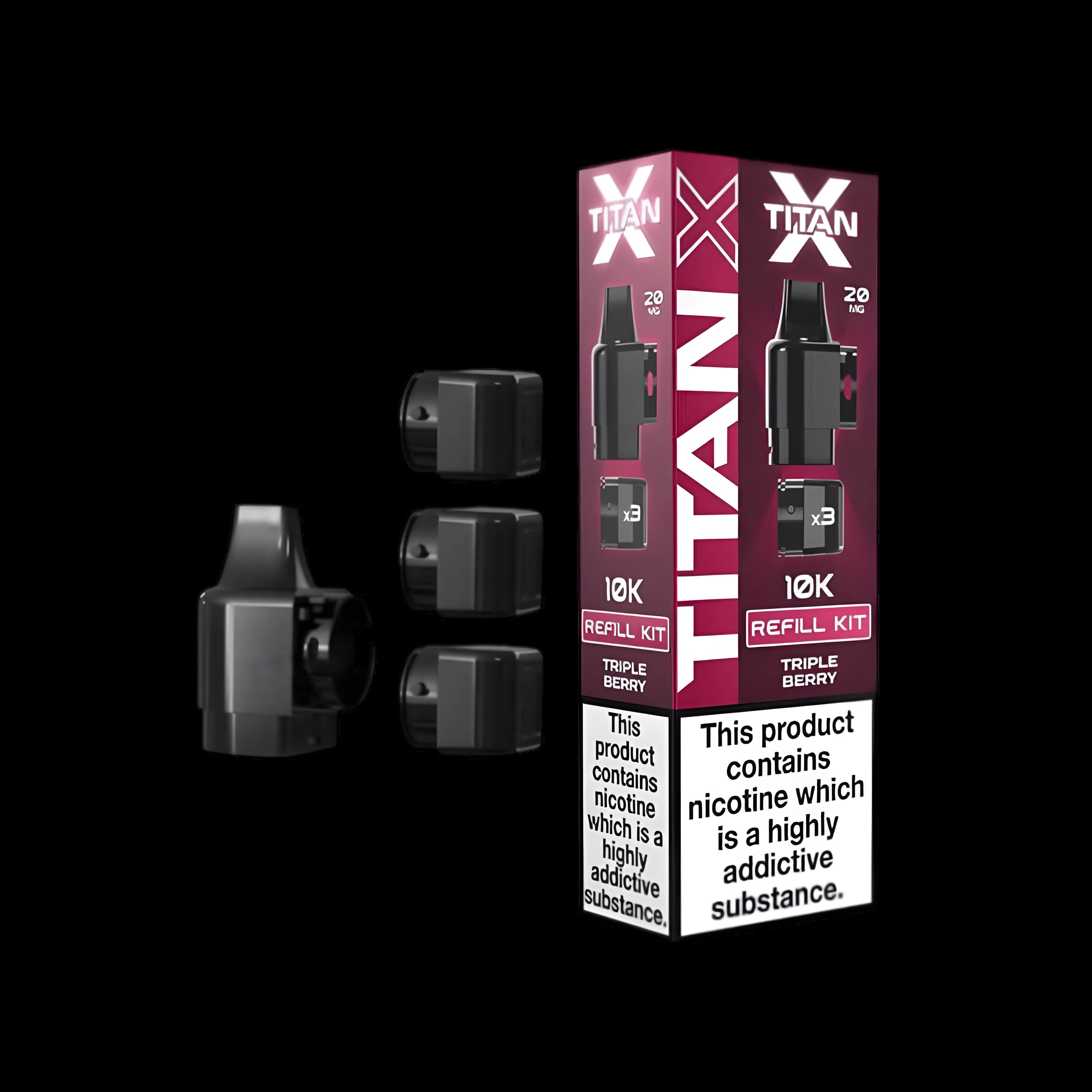 Titan X 10K Prefilled Pods - Triple Berry
