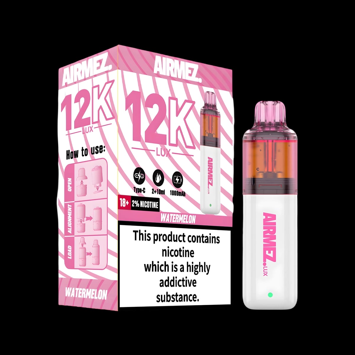Airmez 12k Prefilled Vape Kit - Watermelon