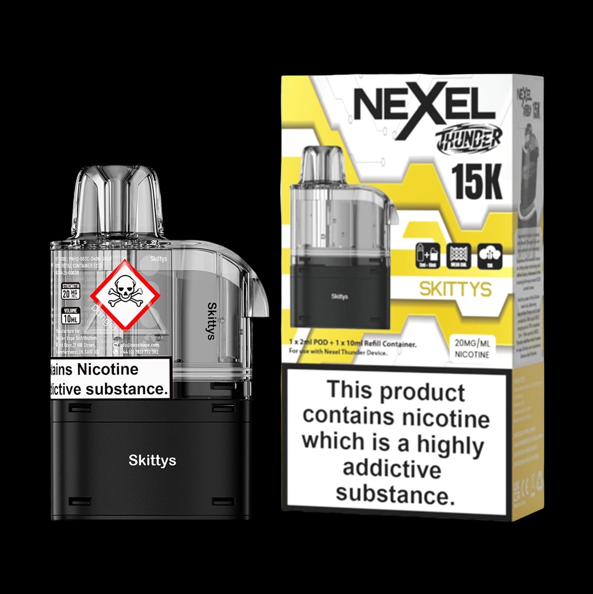 Nexel Thunder 15K Prefilled Pods - Skittys - 2