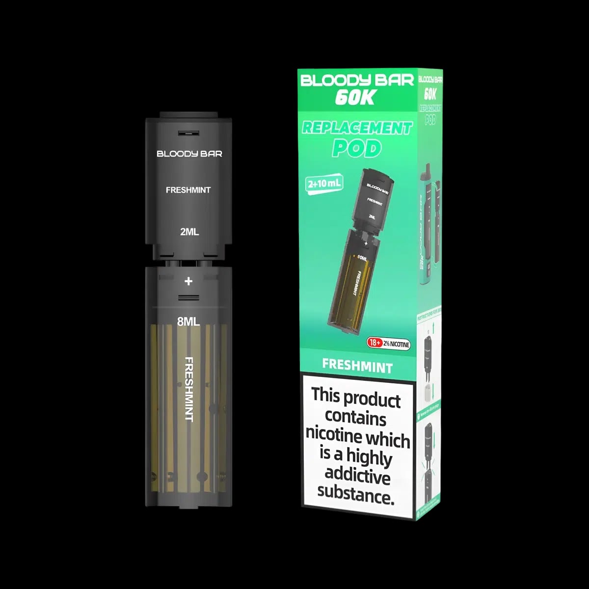 Fresh Mint-Bloody Bar 60K Replacement Pod