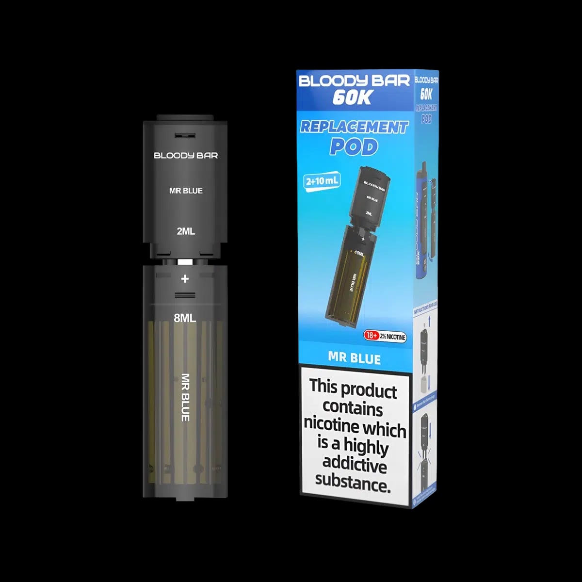 Mr Blue-Bloody Bar 60K Replacement Pod
