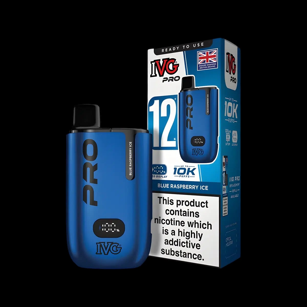 Blue Raspberry Ice-IVG Pro 12 Vape Kit
