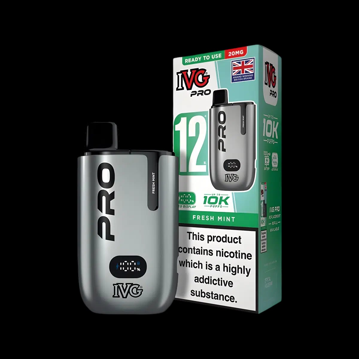 Fresh Mint-IVG Pro 12 Vape Kit