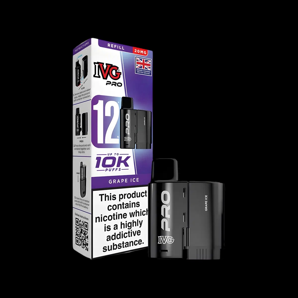 Grape Ice - IVG PRO 12 Refill Pod