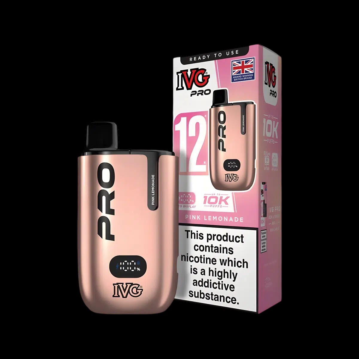 Pink Lemonade-IVG Pro 12 Vape Kit