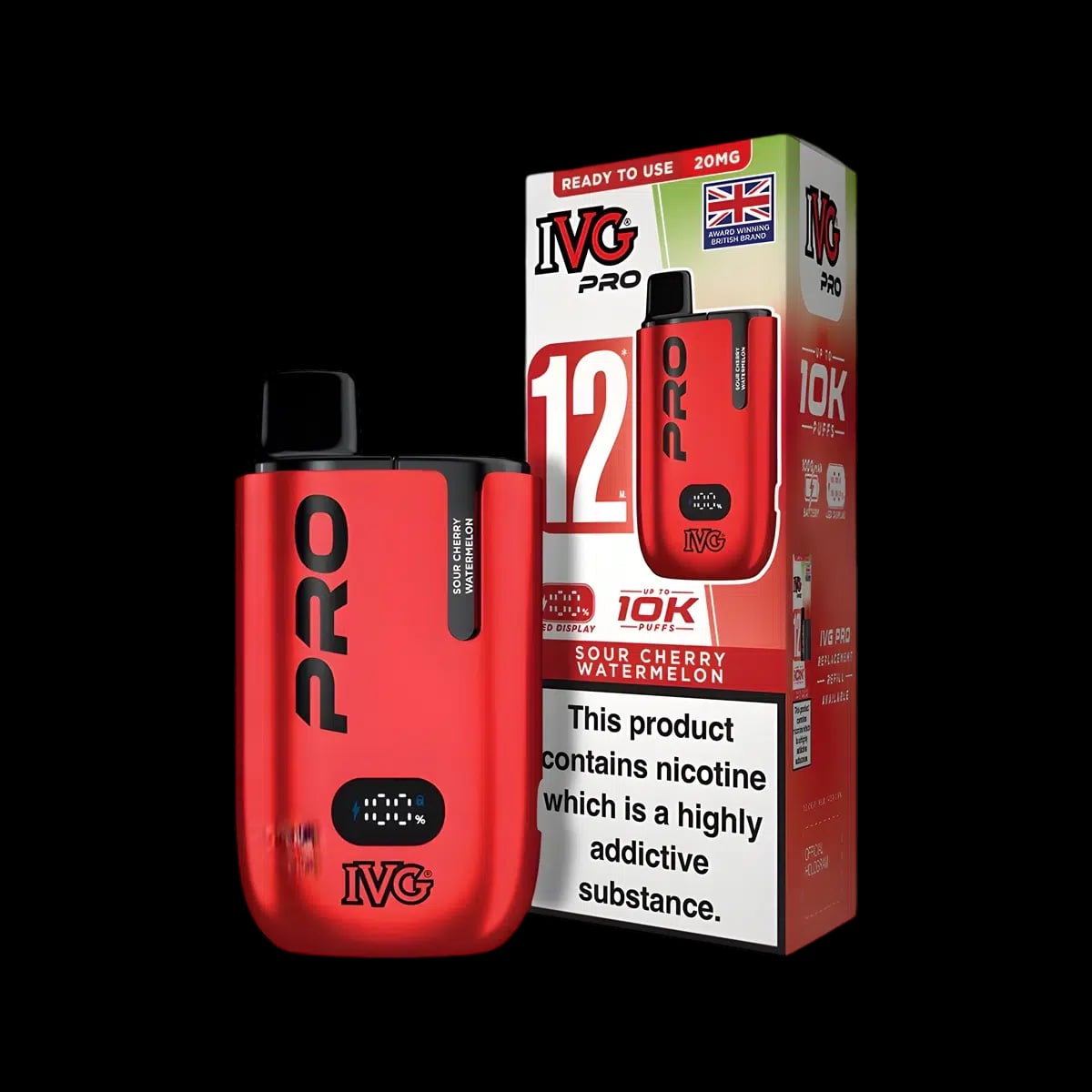 Sour Cherry Watermelon-IVG Pro 12 Vape Kit