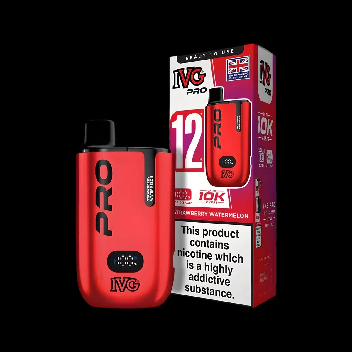 Strawberry Watermelon-IVG Pro 12 Vape Kit
