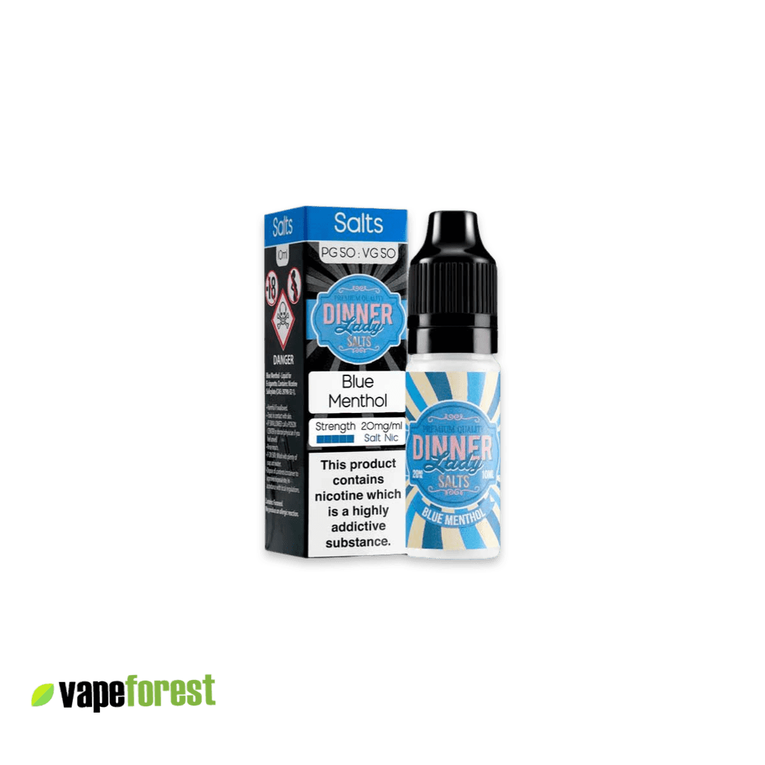Dinner Lady Nic Salts E-Liquid Blue Menthol