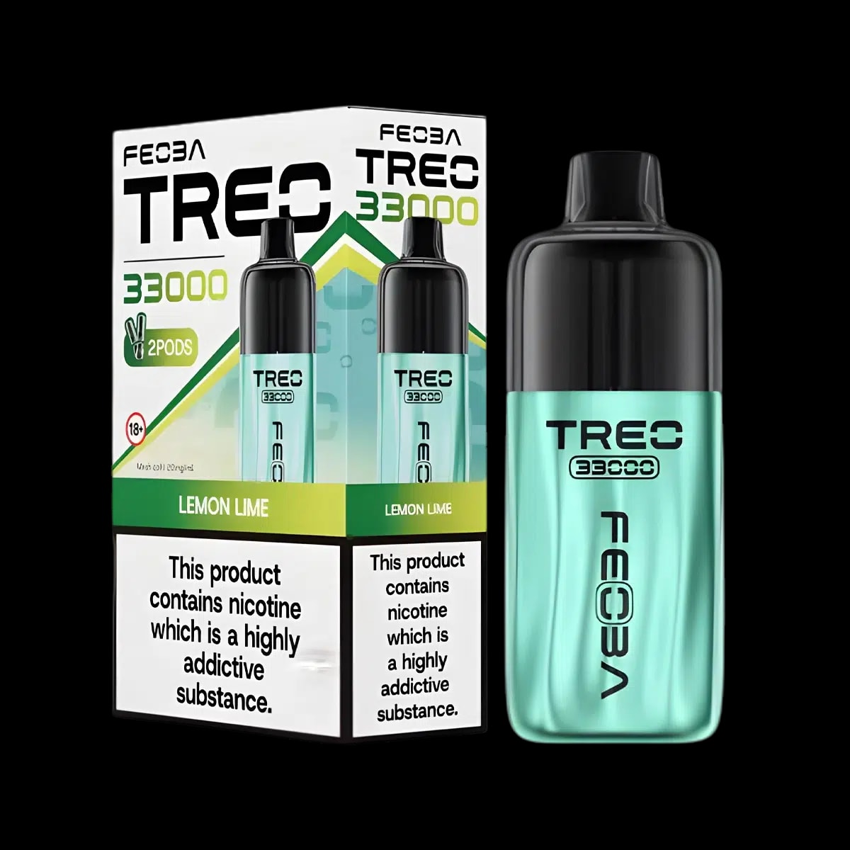 Feoba Treo 33K Vape Kit - Lemon Lime - Disposable Vapes