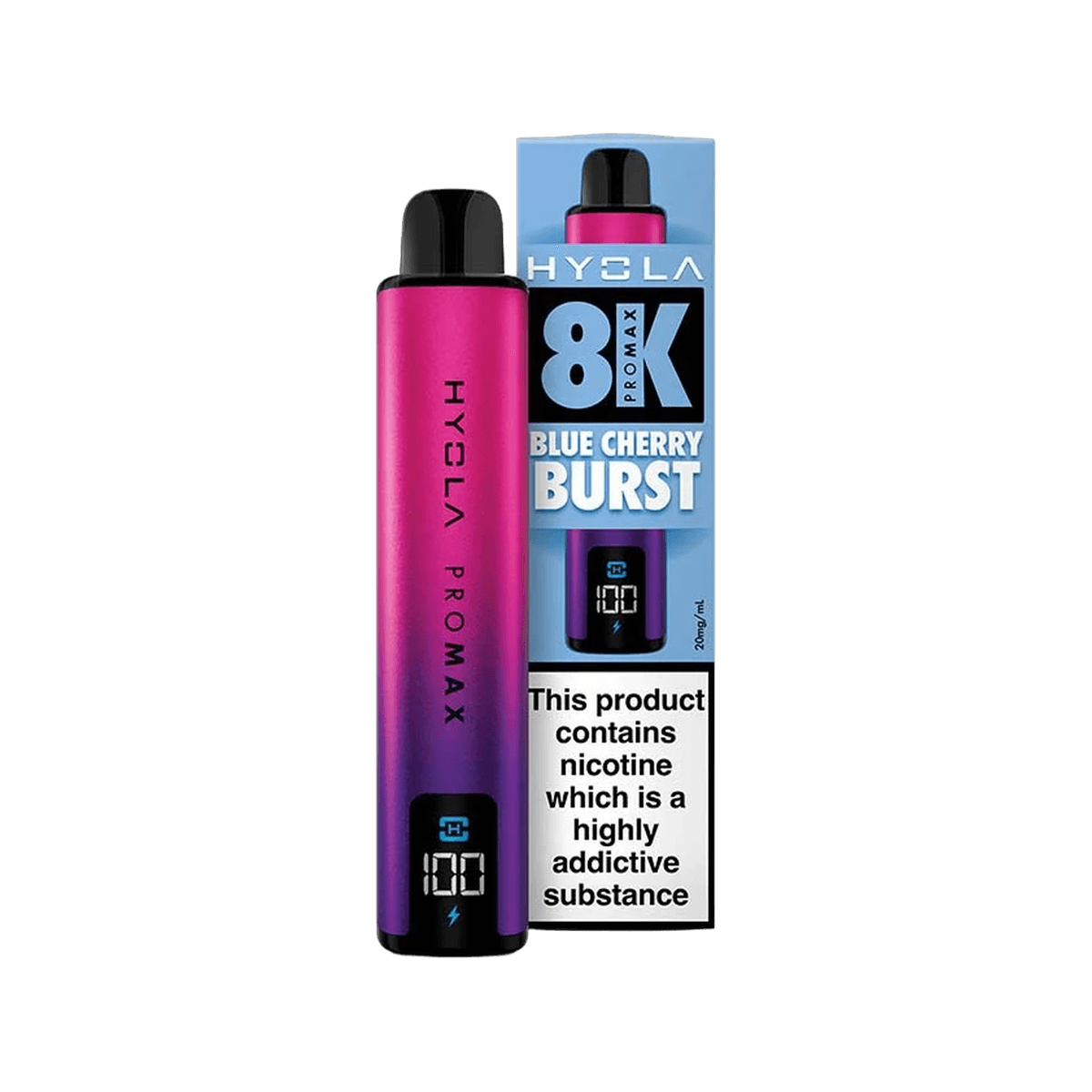 Hyola Pro Max 8K Vape Kit - Blue Cherry Burst - Beginner Vape Kits