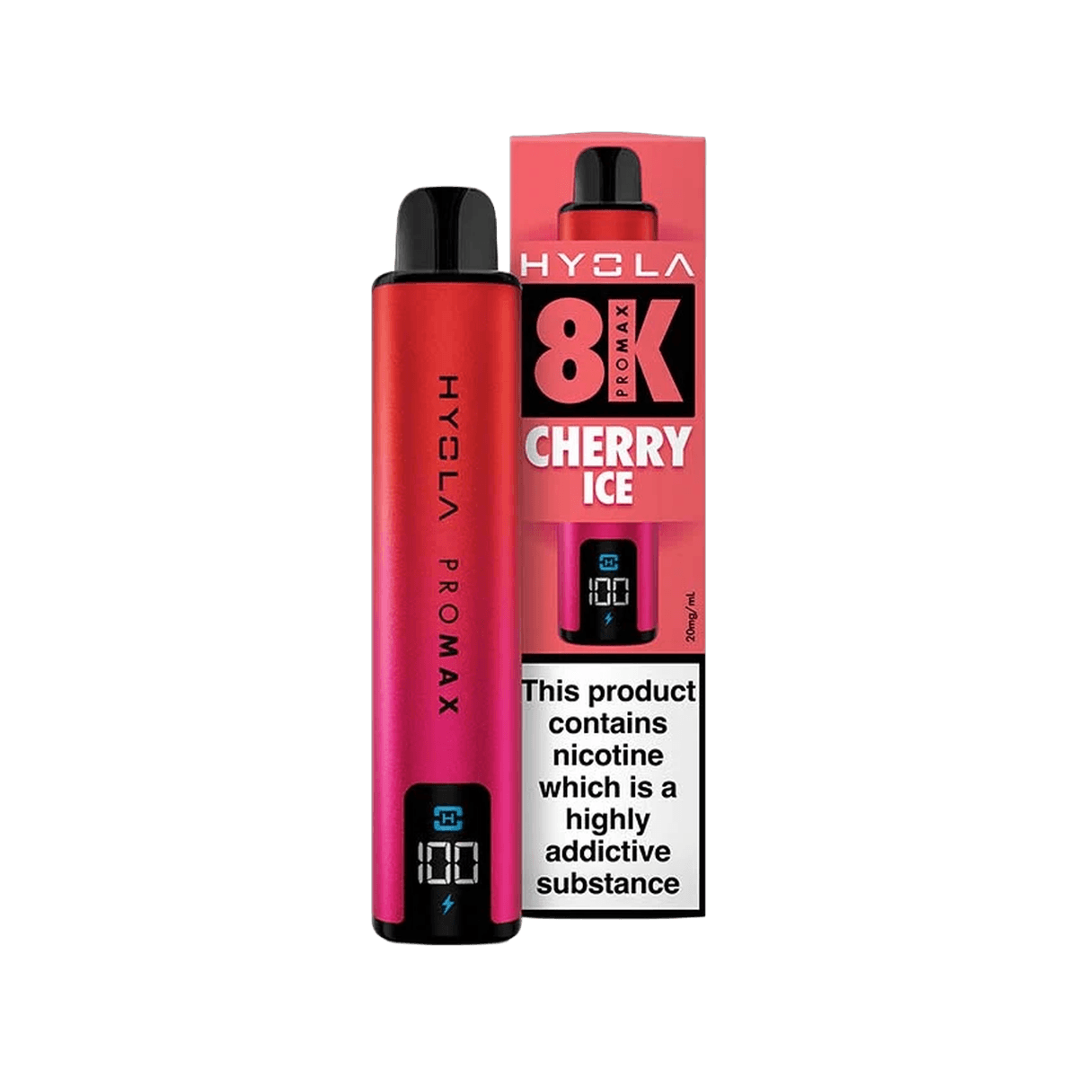 Hyola Pro Max 8K Vape Kit - Cherry Ice - Beginner Vape Kits