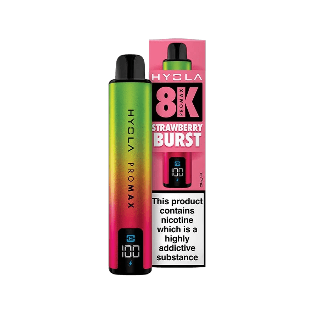 Hyola Pro Max 8K Vape Kit - Strawberry Burst - Beginner Vape Kits