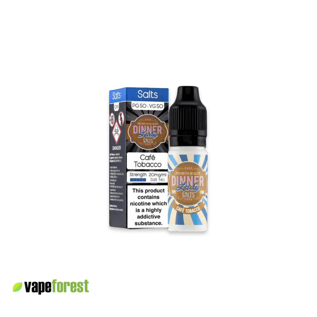 Dinner Lady Nic Salts E-Liquid Café Tobacco