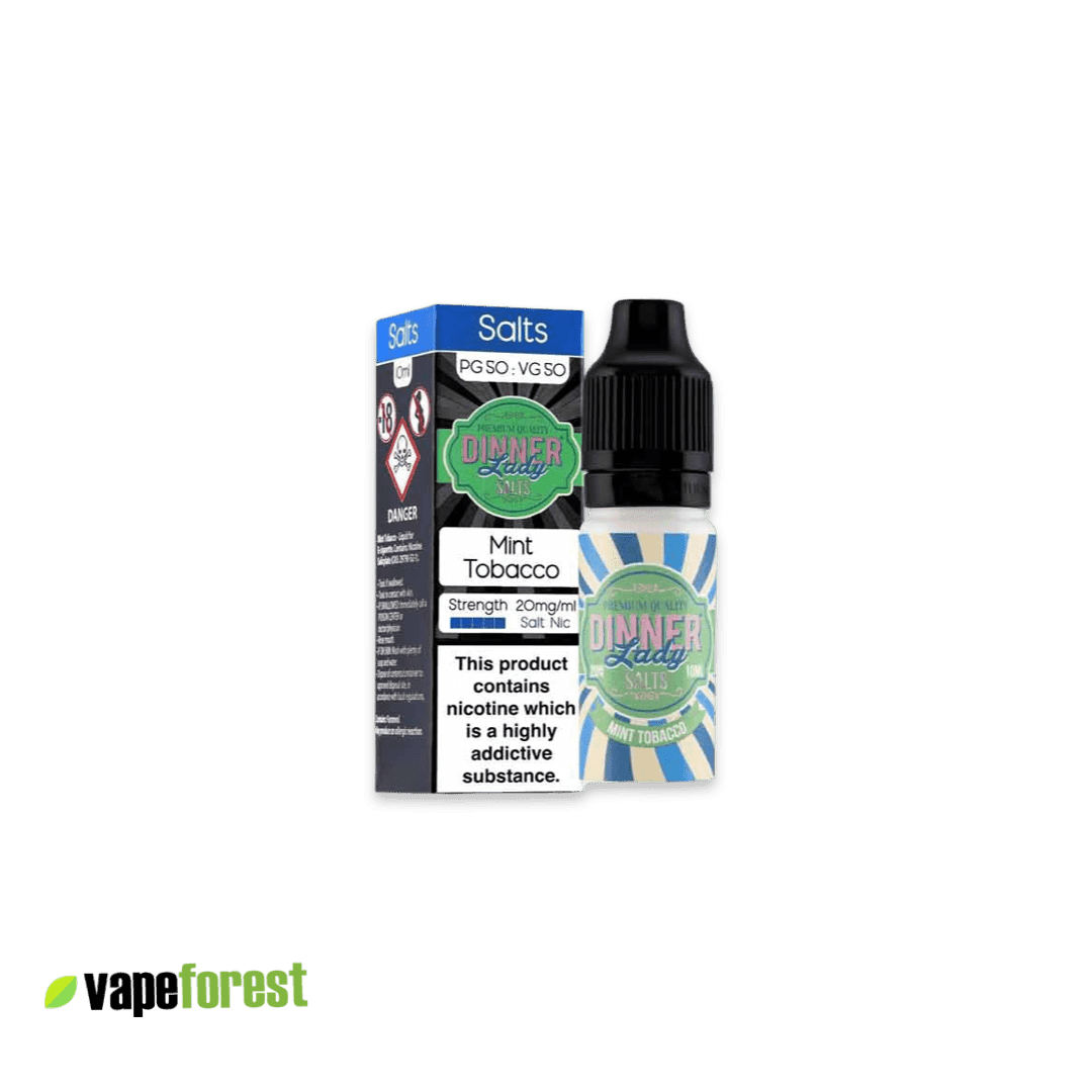 Dinner Lady Nic Salts E-Liquid Mint Tobacco