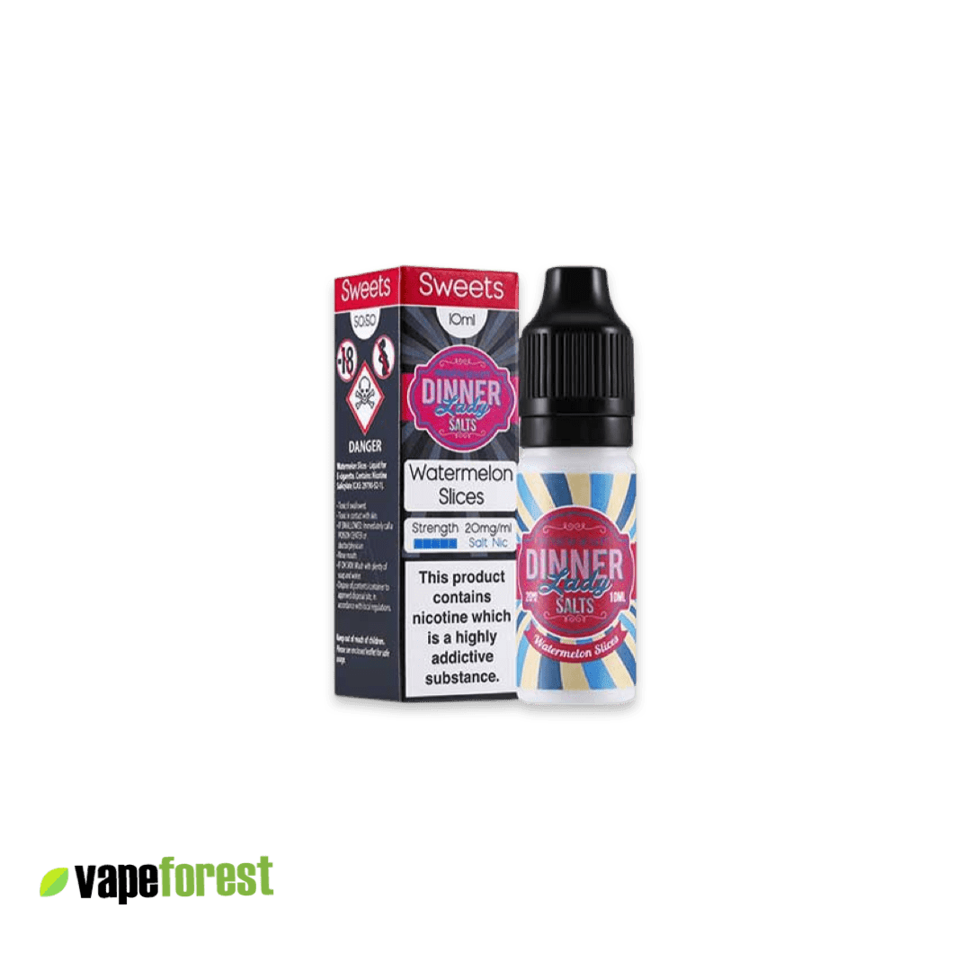 Dinner Lady Nic Salts E-Liquid Watermelon Slices