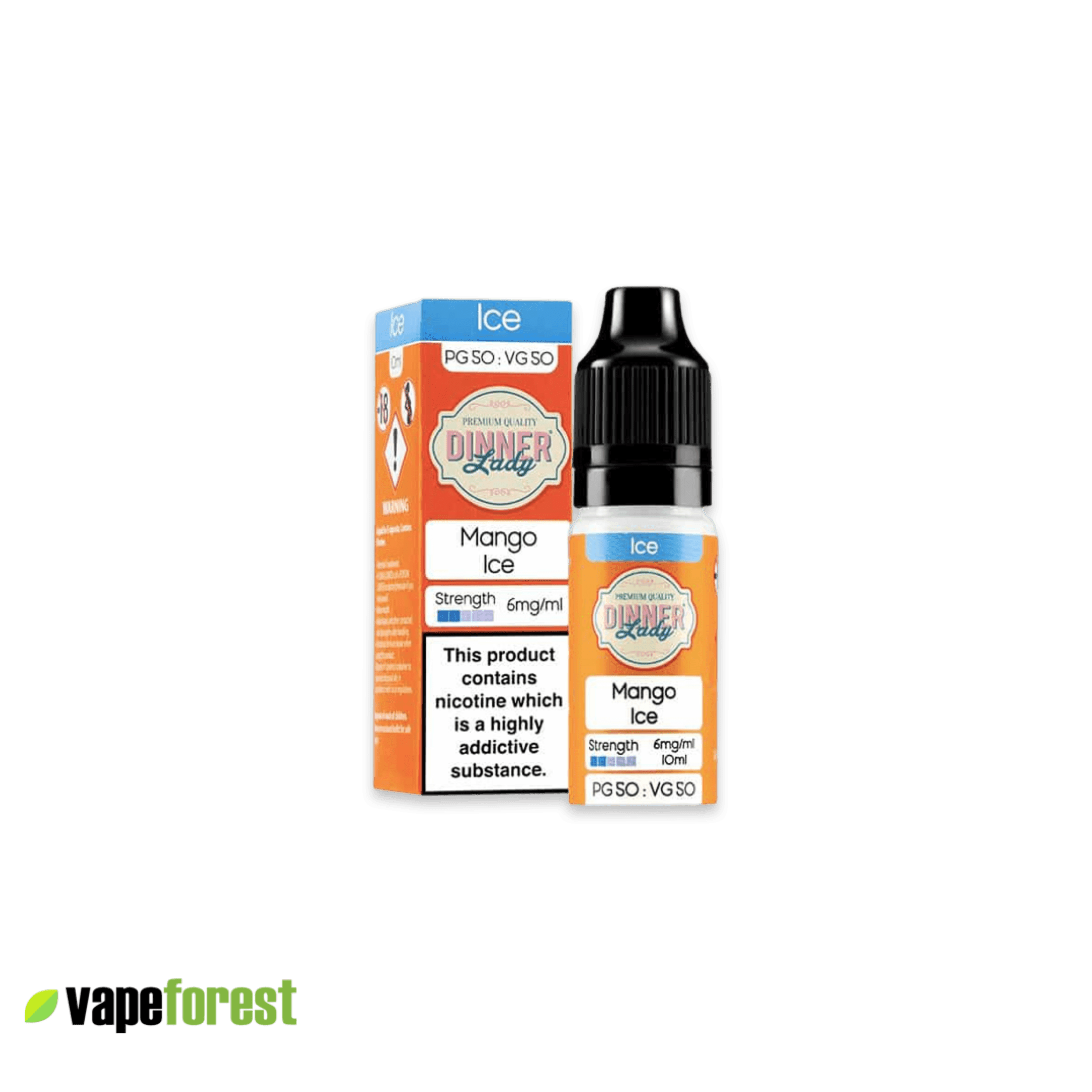 Dinner Lady 50/50 E-Liquid Mango Ice Flavour