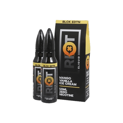 Mango Vanilla Ice Cream by Riot Squad Black Edition - 100ml Shortfill E-liquid