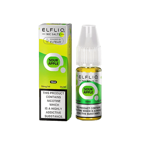 Sour Apple Elfliq by Elf Bar - 10ml Nic Salt E-liquid - E-Liquids